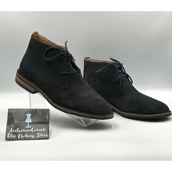 Trask Men\'s Dark Blue Suede Leather Brady Chukka Lace Up Boot Size 12 3033 main image 9